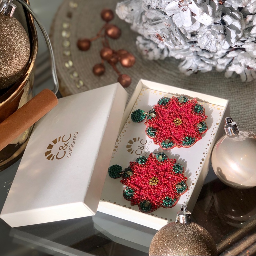 BNIB - Festive Christmas Earrings C&C California 🎁